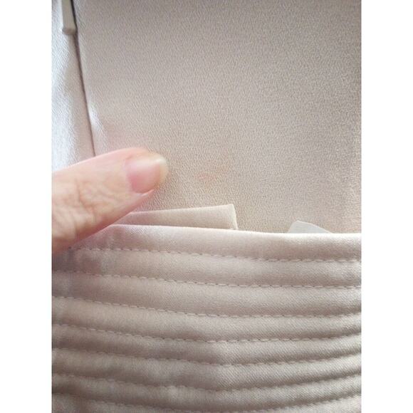 White By Vera Wang Dress Strapless W/Pockets Champagne Sz 2 Wedding Gown Prom - Picture 10 of 13